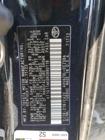 2024 TOYOTA CAMRY SE N - 4T1G11AK0RU880118