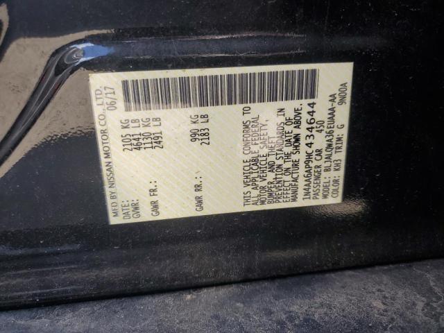 2017 NISSAN MAXIMA 3.5 - 1N4AA6AP9HC434644