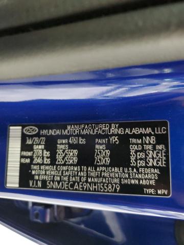 2022 HYUNDAI TUCSON LIM - 5NMJECAE9NH155879