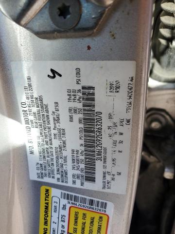 2016 LINCOLN MKZ 3LN6L2G92GR632070