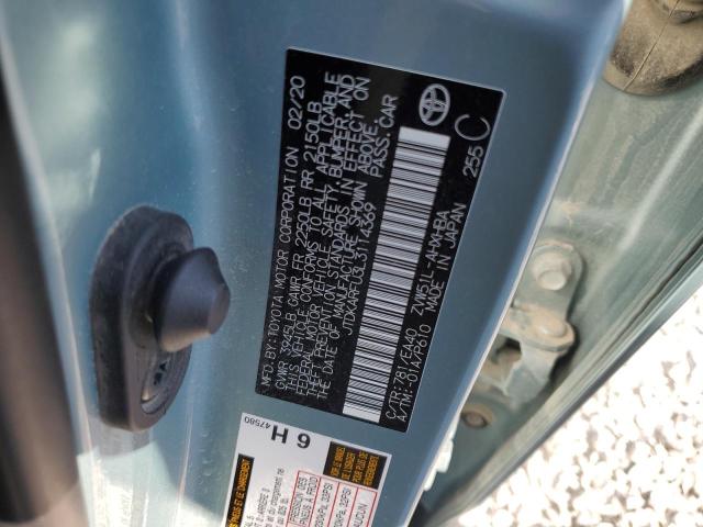 2020 TOYOTA PRIUS L JTDKARFU3L3114369