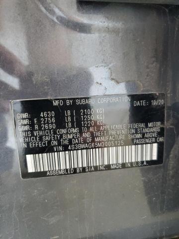 2021 SUBARU LEGACY SPO 4S3BWAG65M3005125