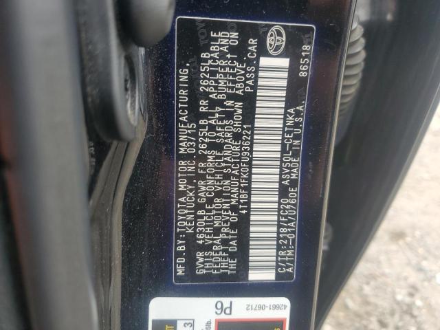 2015 TOYOTA CAMRY LE 4T1BF1FK0FU936221