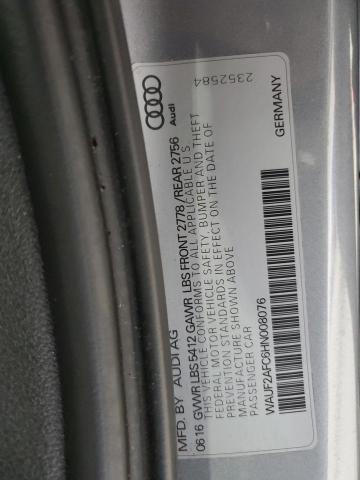 2017 AUDI A6 PREMIUM PLUS WAUF2AFC6HN008076