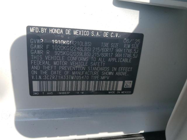 2026 HONDA HR-V LX 3CZRZ1H33TM705470