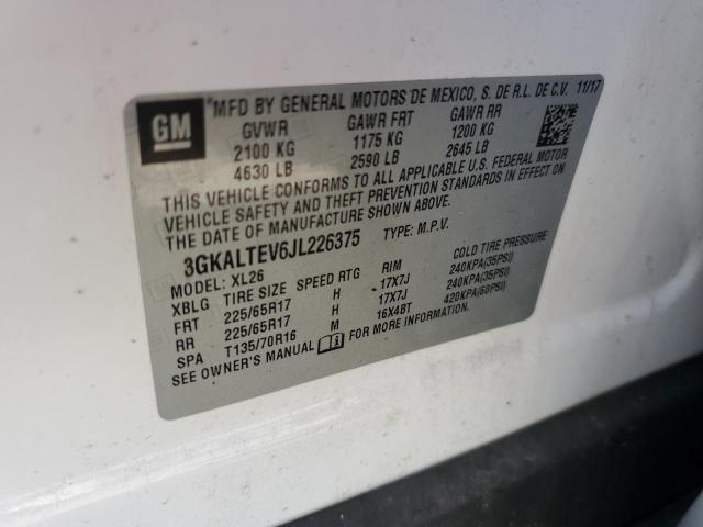 2018 GMC TERRAIN SLE 3GKALTEV6JL226375