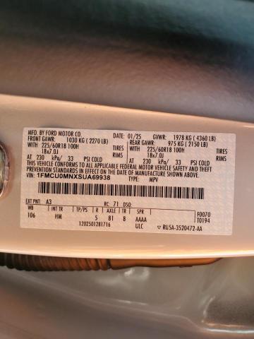 2025 FORD ESCAPE ST LINE 1FMCU0MNXSUA69938