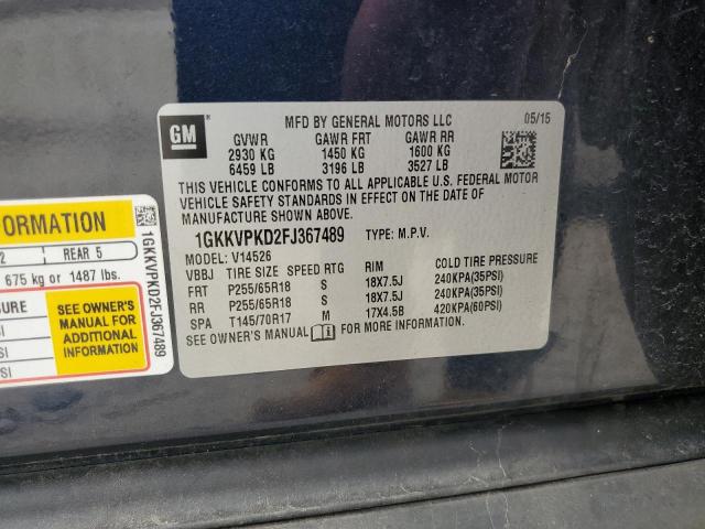 2015 GMC ACADIA SLE - 1GKKVPKD2FJ367489