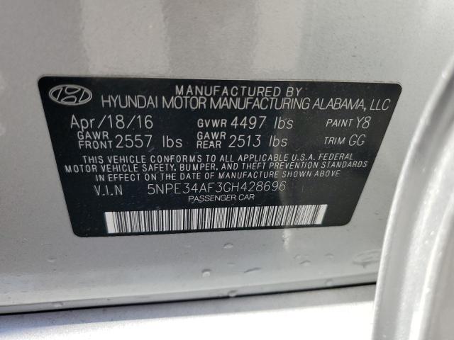 2016 HYUNDAI SONATA SPO 5NPE34AF3GH428696