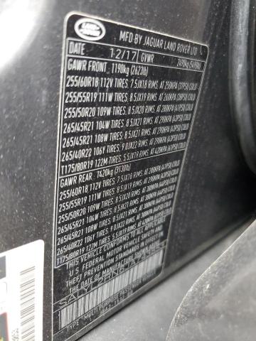 2018 LAND ROVER RANGE ROVE - SALYL2RN6JA743853