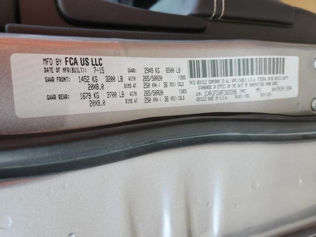 2015 JEEP GRAND CHER - 1C4RJFCG0FC922288