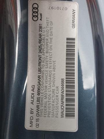2015 AUDI A5 PREMIUM WAUCFAFR8FA044688
