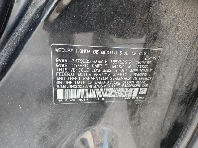 2015 HONDA FIT EX 3HGGK5H84FM765493