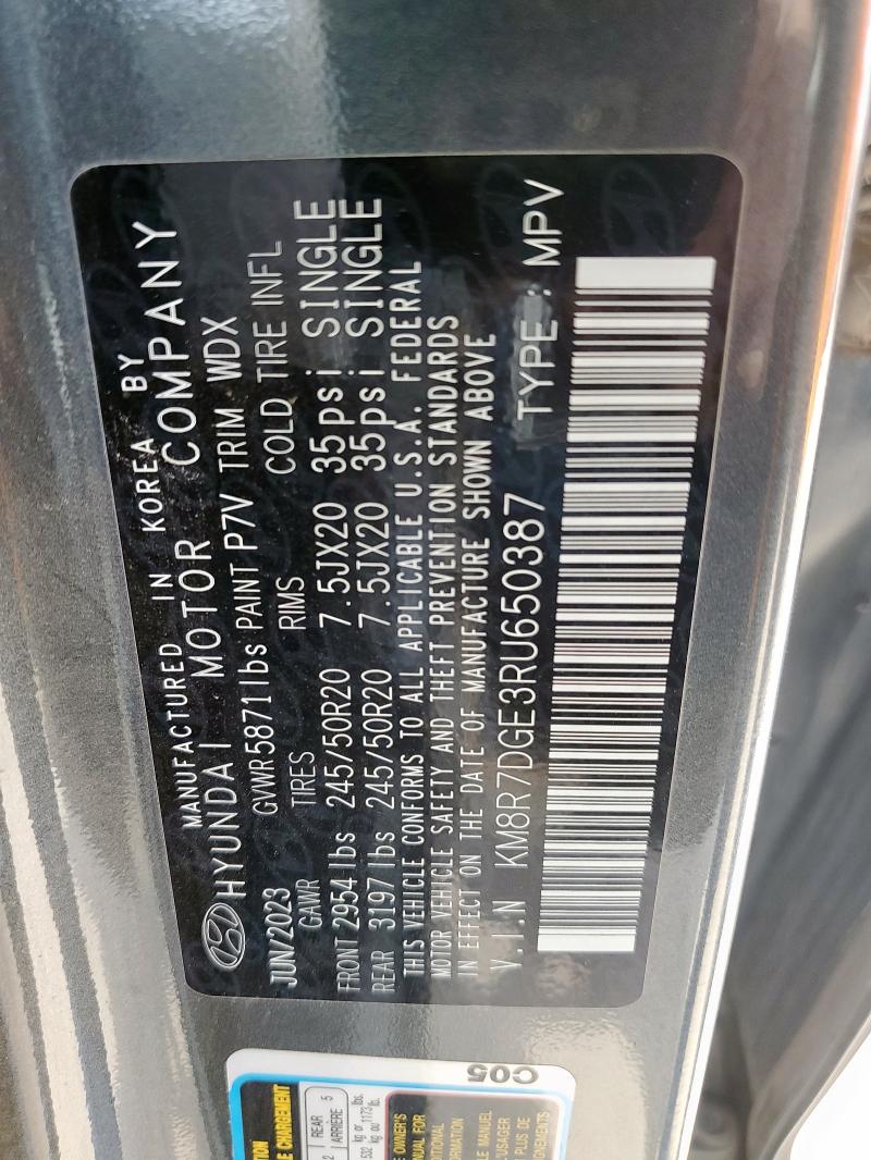2024 HYUNDAI PALISADE CALLIGRAPHY KM8R7DGE3RU650387