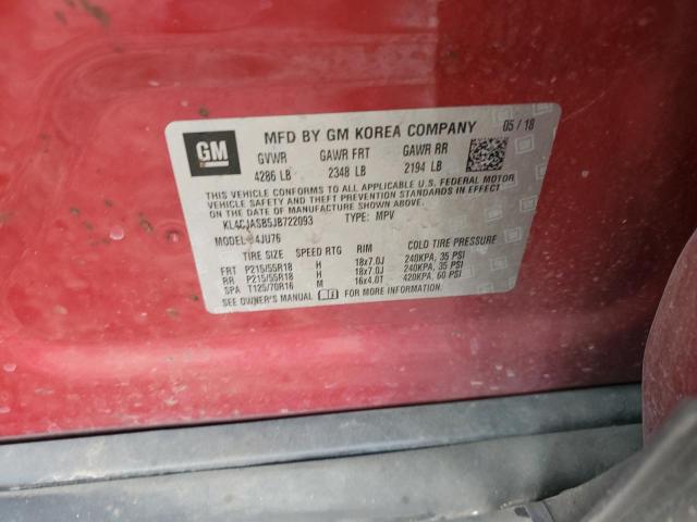 2018 BUICK ENCORE PREFERRED KL4CJASB5JB722093