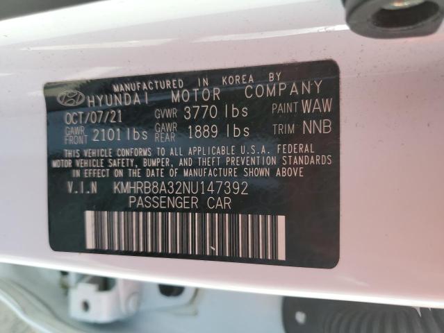 2022 HYUNDAI VENUE SE KMHRB8A32NU147392