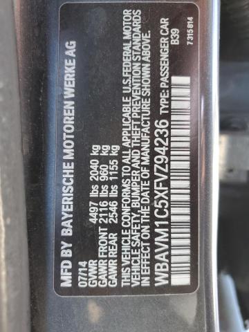 2015 BMW X1 SDRIVE2 WBAVM1C5XFVZ94236