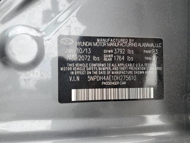 2013 HYUNDAI ELANTRA GLS - 5NPDH4AE1DH275610