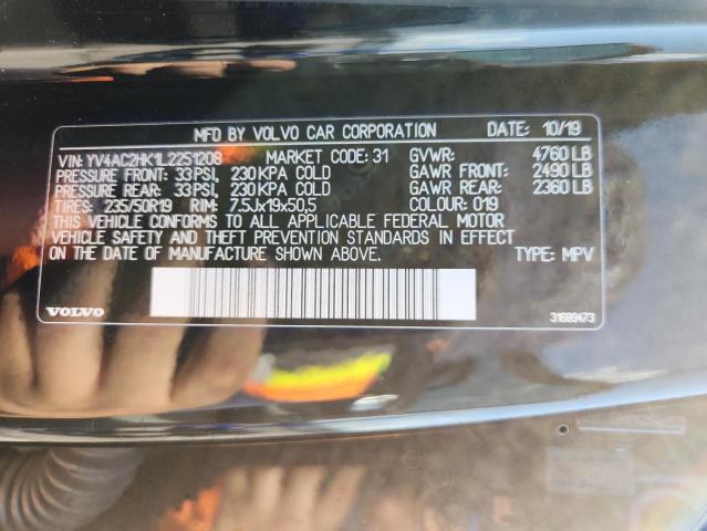 2020 VOLVO XC40 T4 MO YV4AC2HK1L2251208