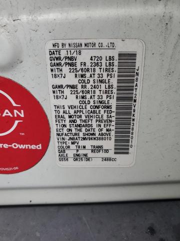 2019 NISSAN ROGUE S JN8AT2MV9KW388010