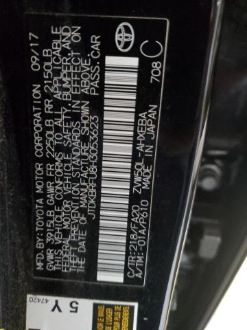 2017 TOYOTA PRIUS - JTDKBRFU8H3053623