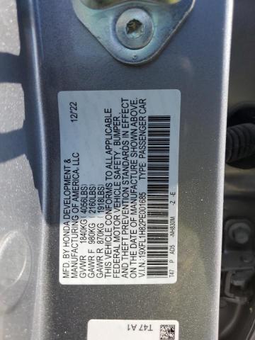2023 HONDA CIVIC SPORT TOURING 19XFL1H82PE001685