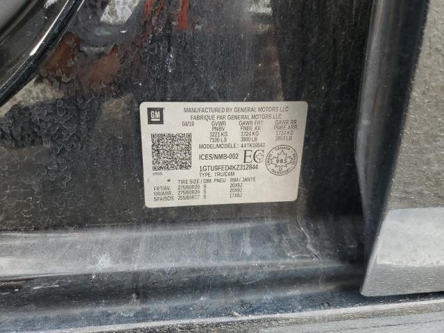 2019 GMC SIERRA K15 1GTU9FED4KZ312844