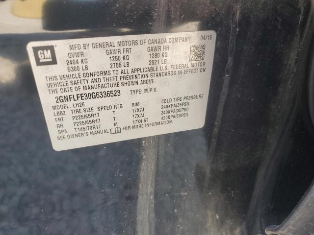 2016 CHEVROLET EQUINOX LT 2GNFLFE30G6336523