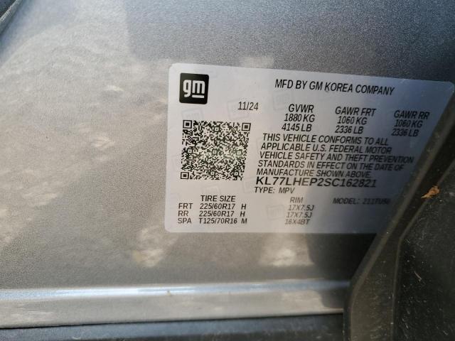 2025 CHEVROLET TRAX 1LT KL77LHEP2SC162821