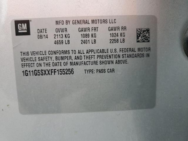 2015 CHEVROLET MALIBU LTZ 1G11G5SXXFF155256