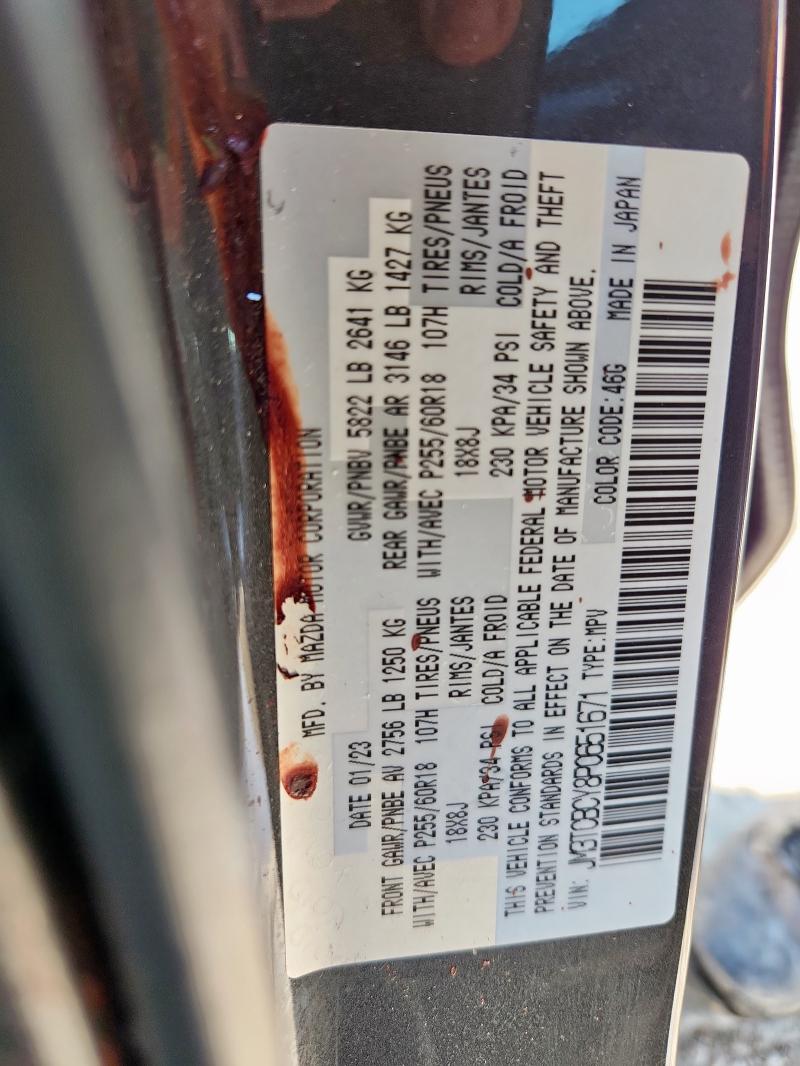 2023 MAZDA CX-9 TOURI JM3TCBCY8P0651671