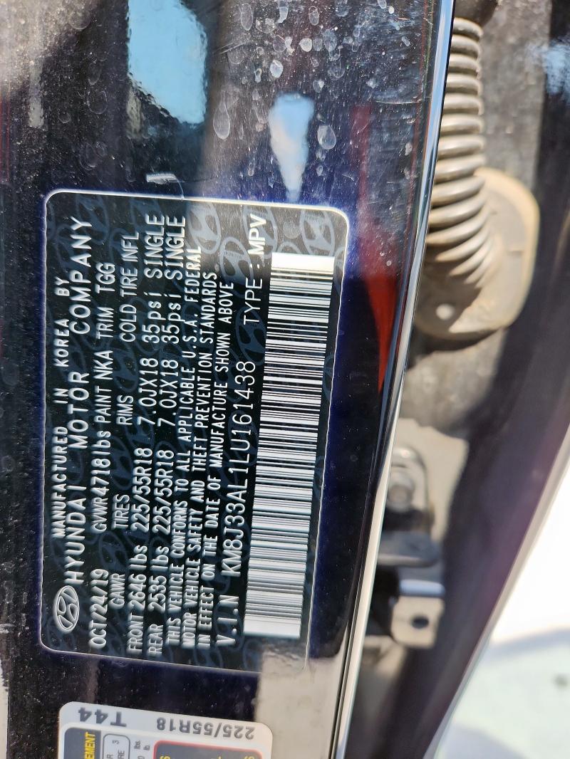 2020 HYUNDAI TUCSON LIM - KM8J33AL1LU161438