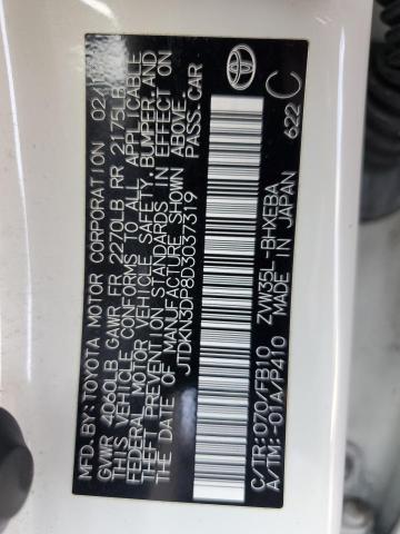 2013 TOYOTA PRIUS PLUG - JTDKN3DP8D3037319
