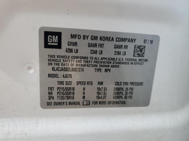 2020 BUICK ENCORE PRE KL4CJASB2LB007274
