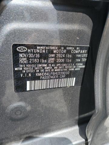 2017 HYUNDAI ELANTRA SE - KMHD84LF6HU339010