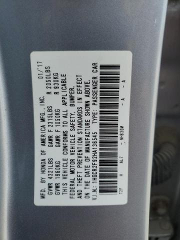 2017 HONDA ACCORD EXL - 1HGCR2F92HA136545