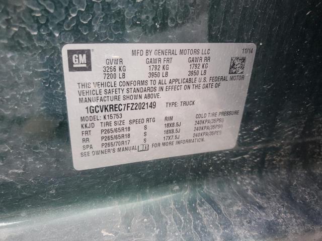 2015 CHEVROLET SILVERADO - 1GCVKREC7FZ202149