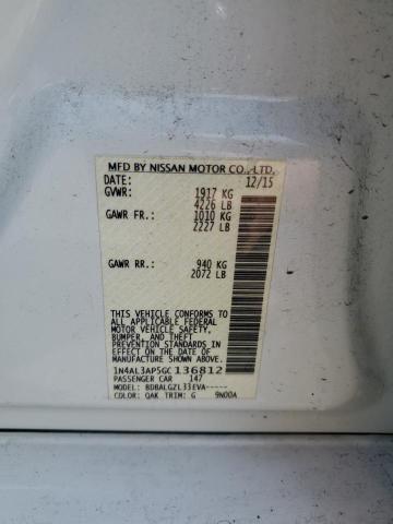 2016 NISSAN ALTIMA 2.5 - 1N4AL3AP5GC136812