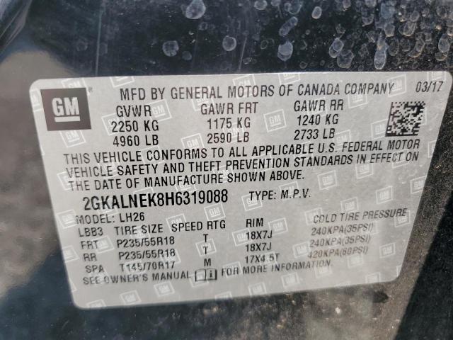 2017 GMC TERRAIN SL - 2GKALNEK8H6319088