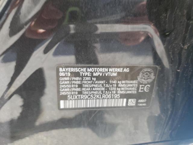 2019 BMW X3 XDRIVE3 5UXTR9C52KLR06195