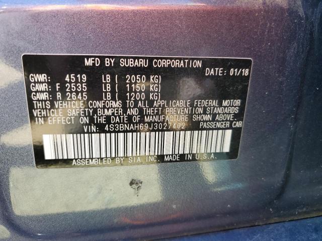 2018 SUBARU LEGACY 2.5 - 4S3BNAH69J3027402