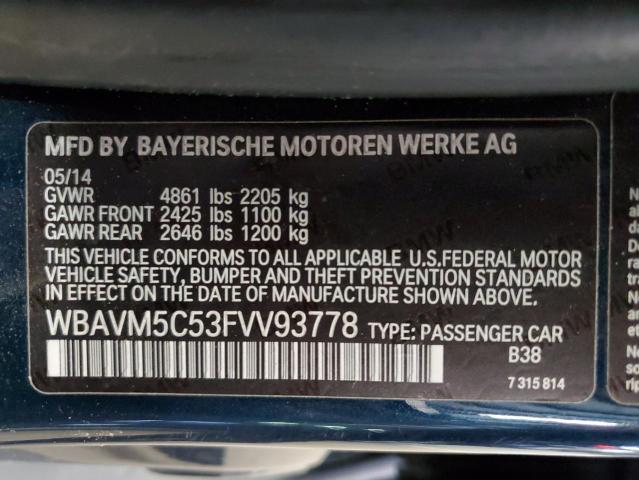 2015 BMW X1 XDRIVE3 WBAVM5C53FVV93778