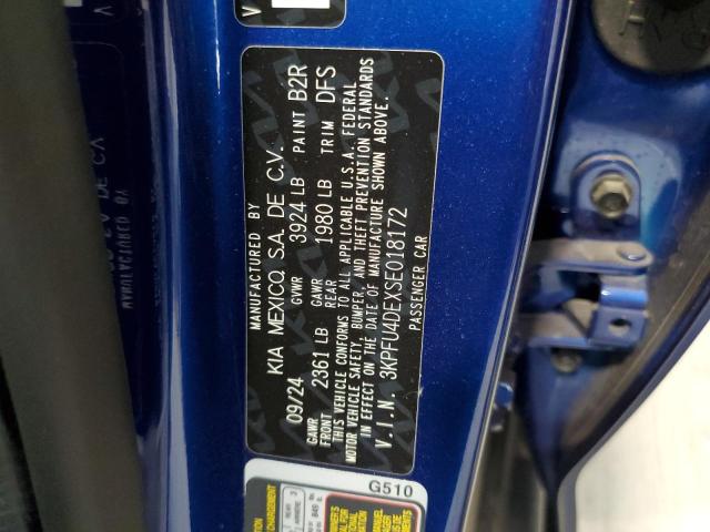 2025 KIA K4 EX 3KPFU4DEXSE018172