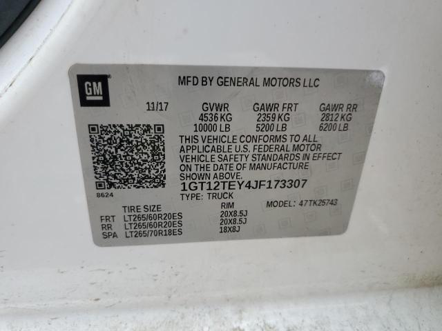 2018 GMC SIERRA K25 1GT12TEY4JF173307