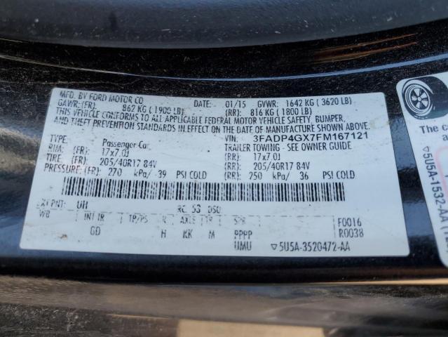 2015 FORD FIESTA ST 3FADP4GX7FM167121