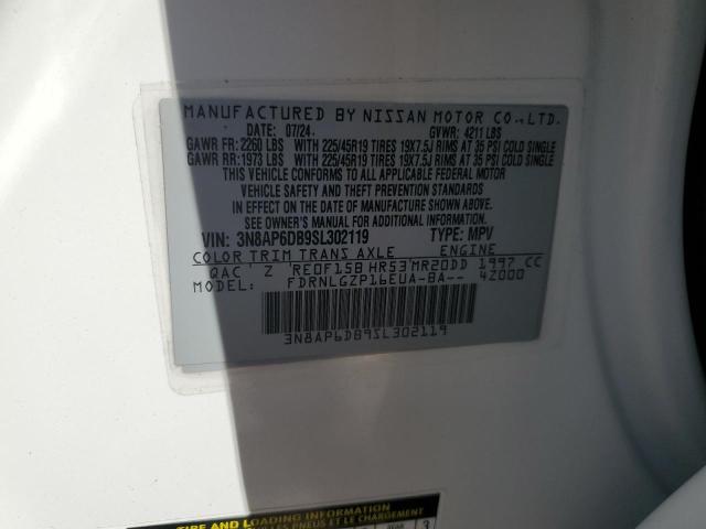 2025 NISSAN KICKS 3N8AP6DB9SL302119
