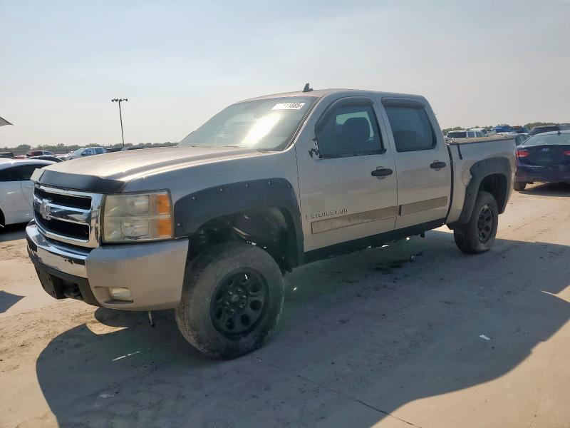 CHEVROLET SILVERADO K1500 2008 silver crew pic gas 3GCEK13J68G246326 photo #1