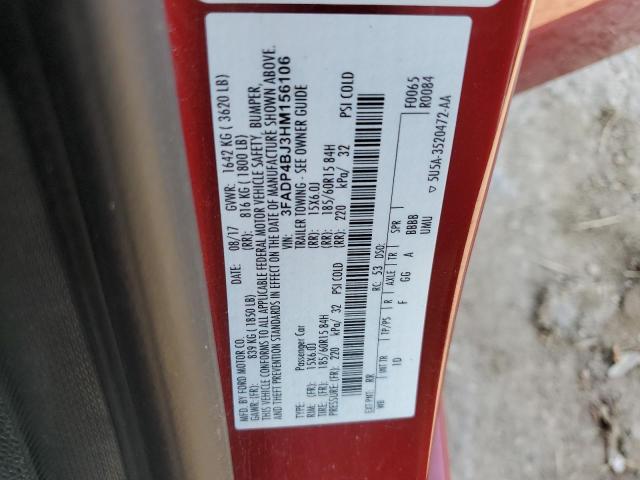 2017 FORD FIESTA SE 3FADP4BJ3HM156106