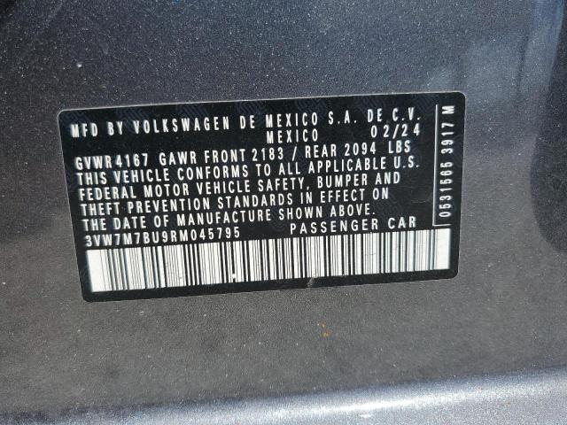 2024 VOLKSWAGEN JETTA SE 3VW7M7BU9RM045795