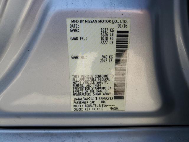 2016 NISSAN ALTIMA 2.5 1N4AL3AP2GC159920